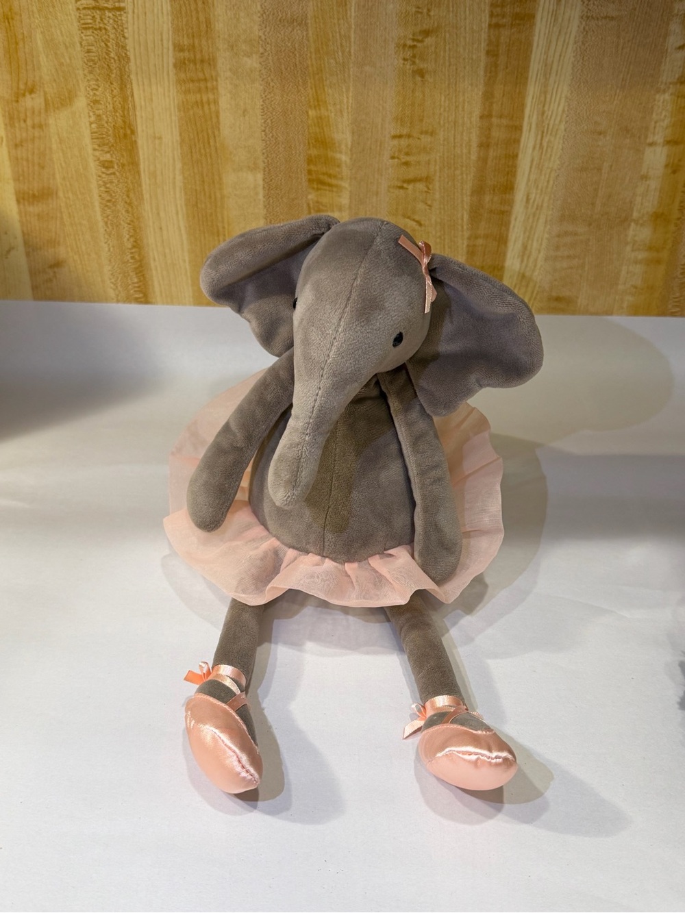 Jellycat Dancing Darcy Elephant Plush 9” Ballerina Gray Pink Tutu Retired ☆RARE